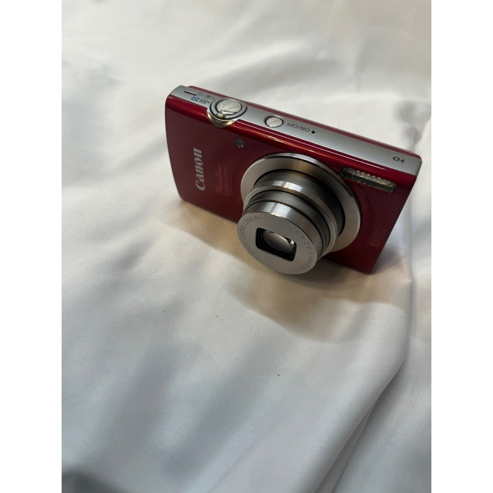 Canon PowerShot ELPH 190 IS Red Digital Camera 20MP 10x Optical Zoom